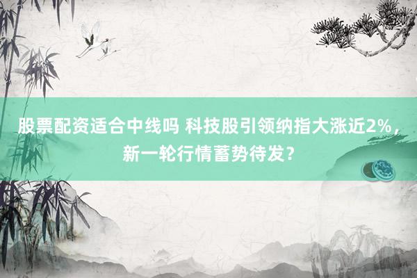 股票配资适合中线吗 科技股引领纳指大涨近2%，新一轮行情蓄势待发？