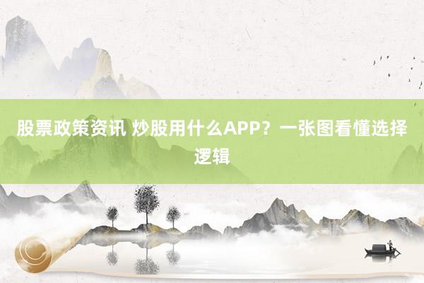 股票政策资讯 炒股用什么APP？一张图看懂选择逻辑